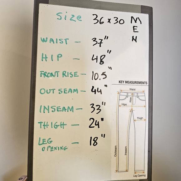 Projekt Raw straight cut cotton blend denim blue jeans pants size men 36x30 US - Picture 8 of 8